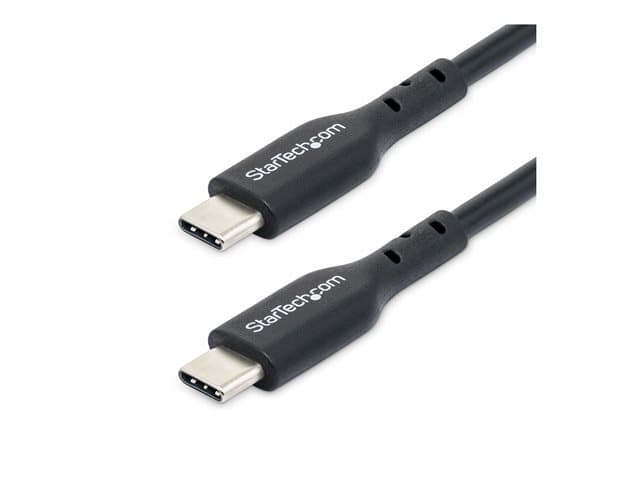 STARTECH.COM - StarTech 1m (3ft) USB C Charging Cable, USB-C Cable, USB 2.0 Type-C Laptop Charger Cord, 60W 3A Power Delivery, TPE Jacket, USB-C Data Transfer Cable, M/M - USB-C cable - USB-C to USB-C - 1 m