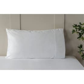 600 Thread Count Pure Egyptian Cotton Sateen Standard Pillow Case White