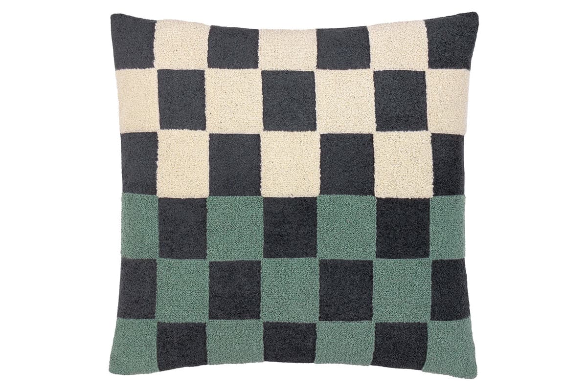 Tilo Checker Cushion | Marine | 50 x 50 cm