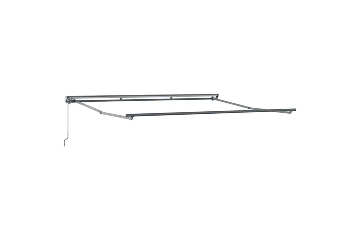 Vidaxl Retractable Awning Blue And White 350 X 250 Cm Fabric And Metal