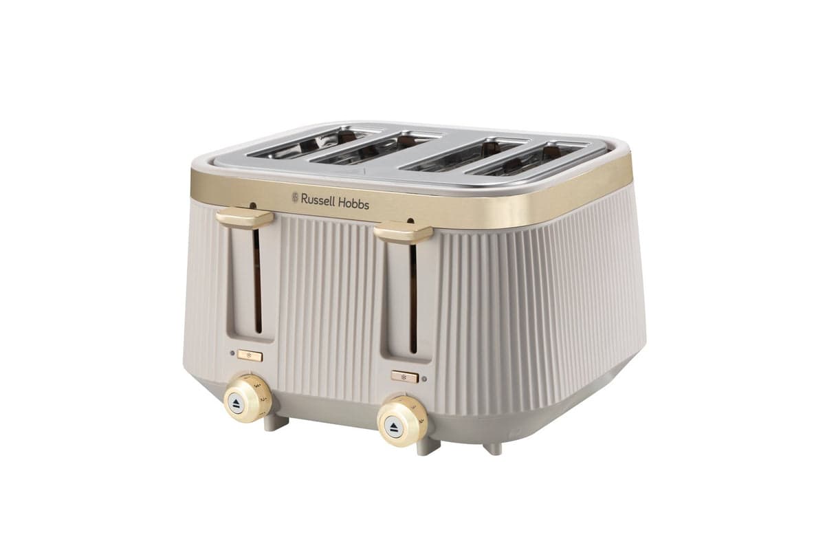 Russell Hobbs Bronte 4 Slice Toaster | 26771 | Stone