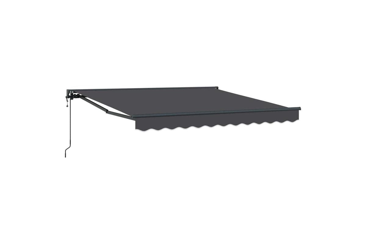 Vidaxl Retractable Awning Anthracite 350x250 Cm Fabric