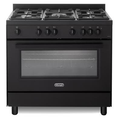 De Longhi 90cm Gas Cooker - Black