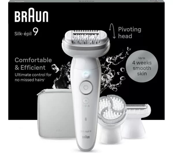 BRAUN Silk-épil 9 SE9-061 Wet & Dry Epilator - Silver