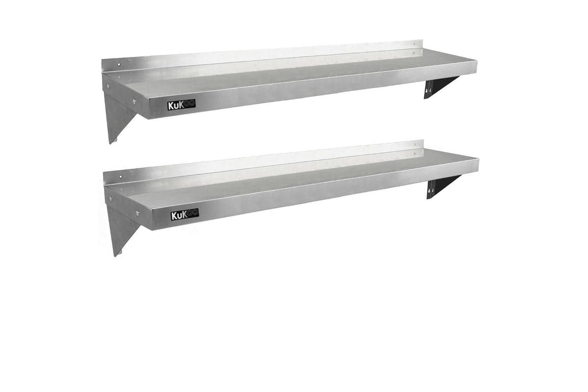 Monstershop 2 x Kukoo Stainless Steel Shelves