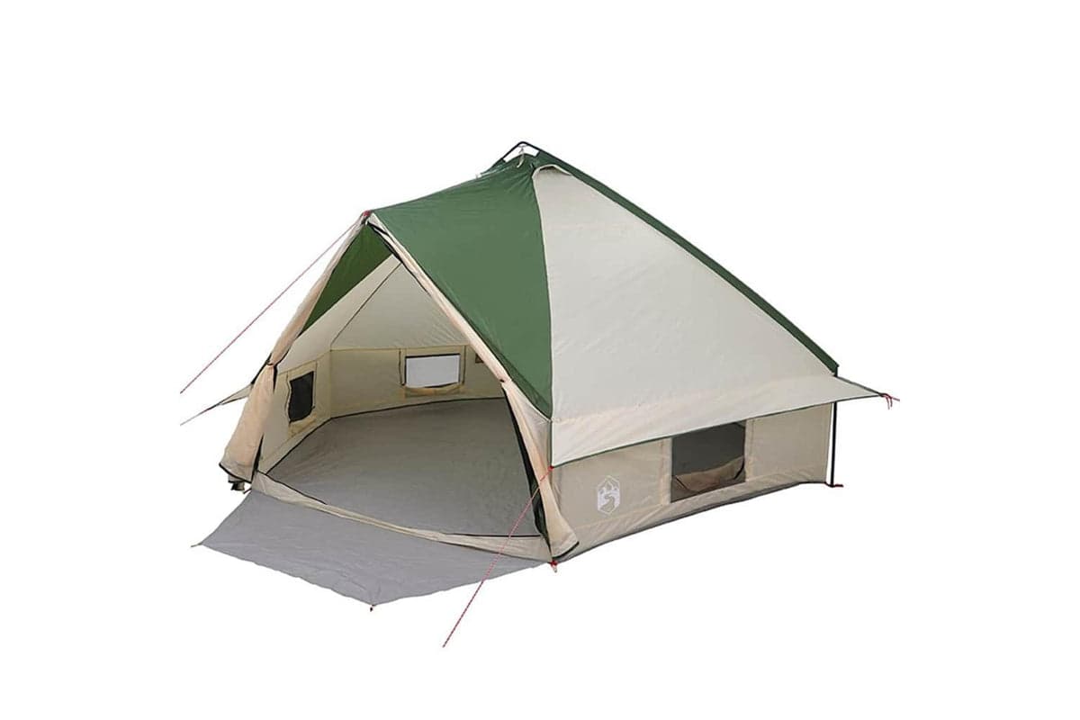 Vidaxl Teepee Tent With Roof Green And White 567 X 470 X 242 Cm