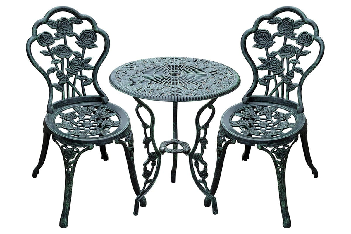Outsunny Bistro Set | Antique Green| 3 Pieces