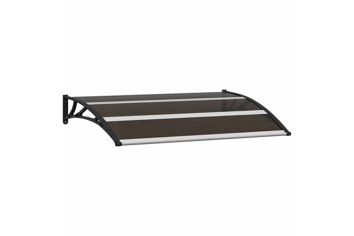 Vidaxl Door Canopy Black 120x75 Cm Pc
