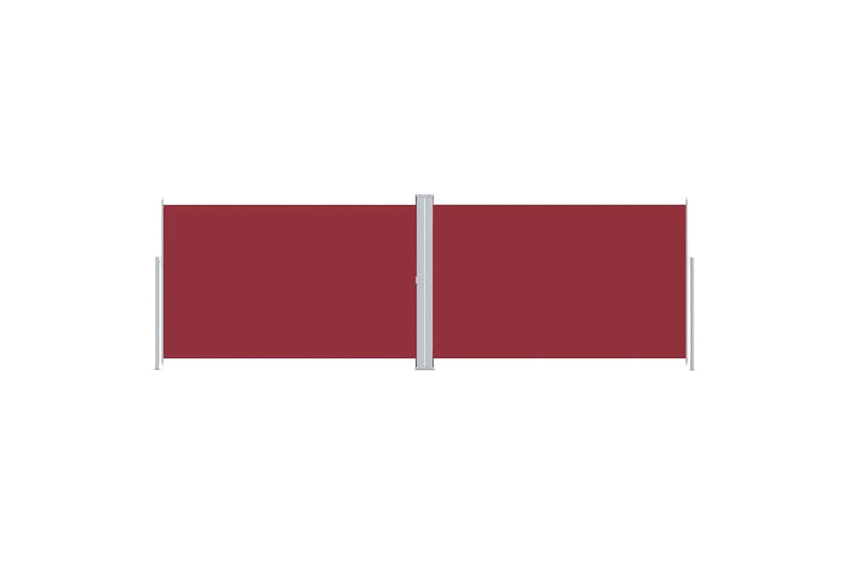 vidaXL 318017 Retractable Side Awning Red 220x600cm