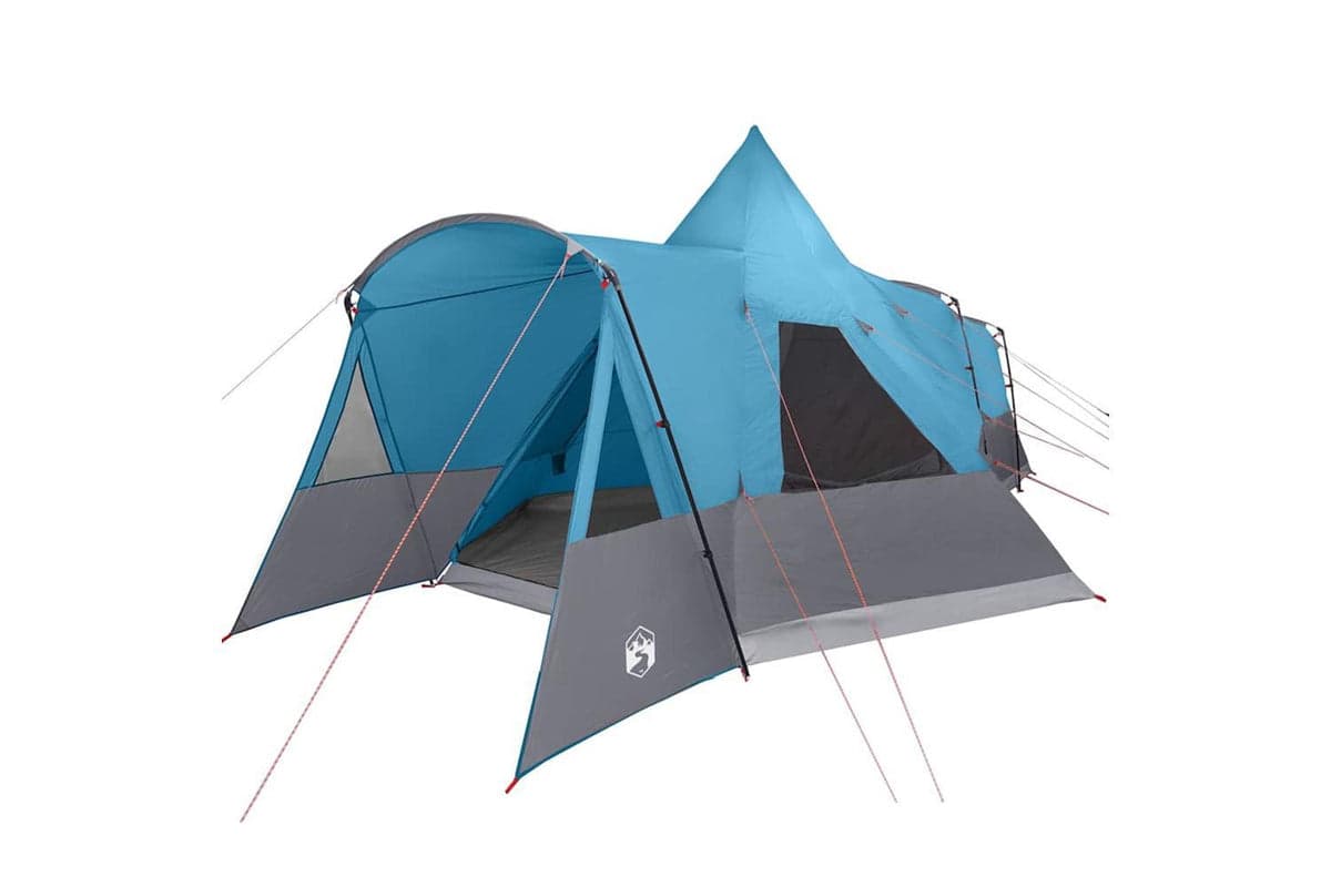 Vidaxl Teepee Tent With Roof With Storage Blue 720 X 465 X 295 Cm