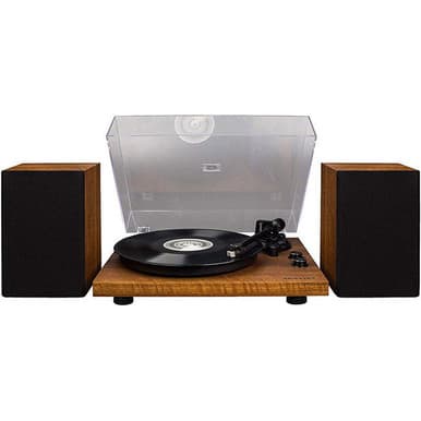 Crosley C62C-WA4 C62 Turntable with Built-In Receiver And Stereo Speakers - Walnut