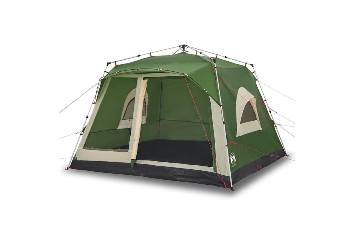 Vidaxl Family Tent Cabin 7-person Green Quick Release