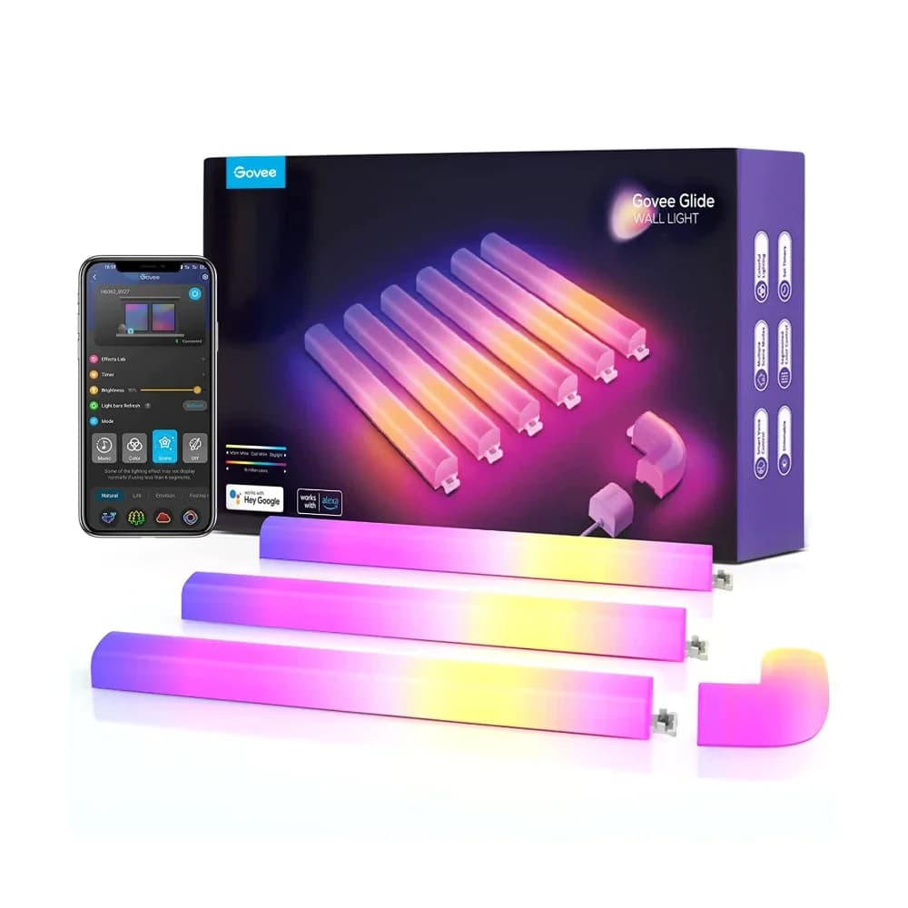 Govee 6+1 Glide Wall Light - Multicolour | B6062201-OF-UK