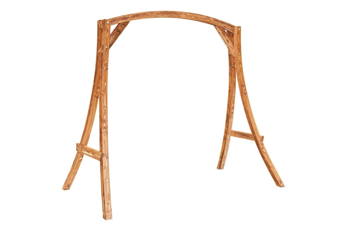 Vidaxl 313934 Swing Frame Solid Bent Wood With Teak Finish