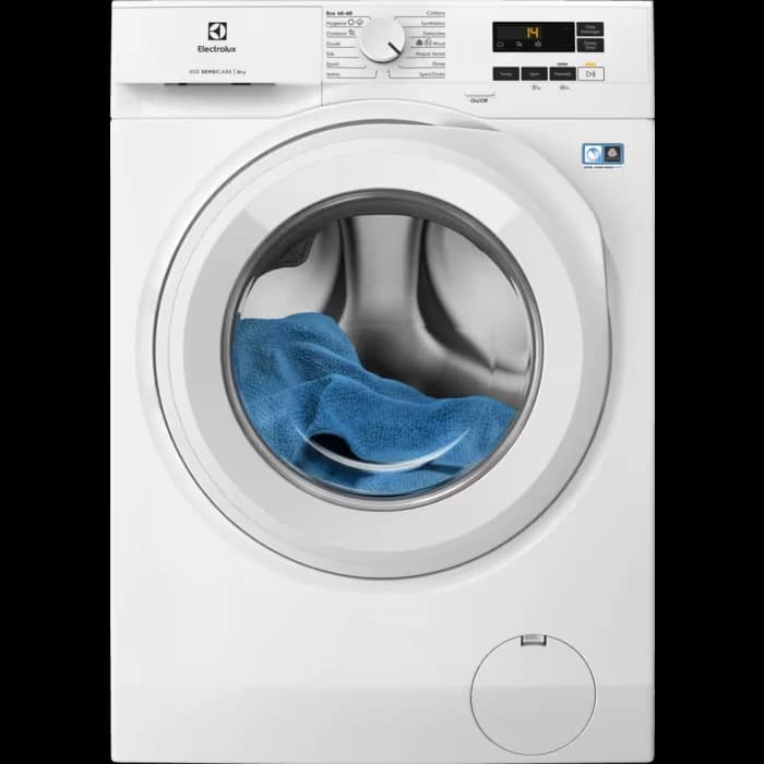 Electrolux EFI61841B 600 SensiCare 8kg 1400 Spin Washing Machine A Rated – White