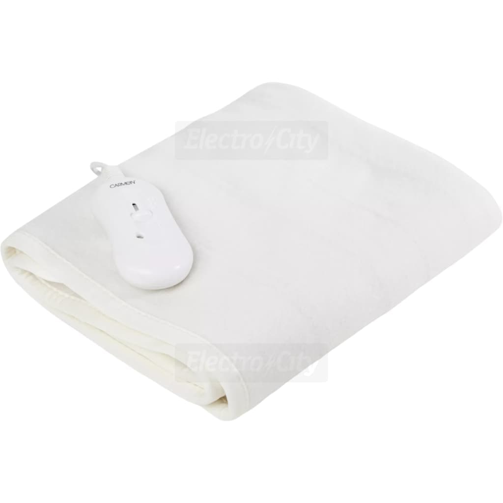 Carmen Kingsize Heated Under Blanket with 3 Heat Settings | White