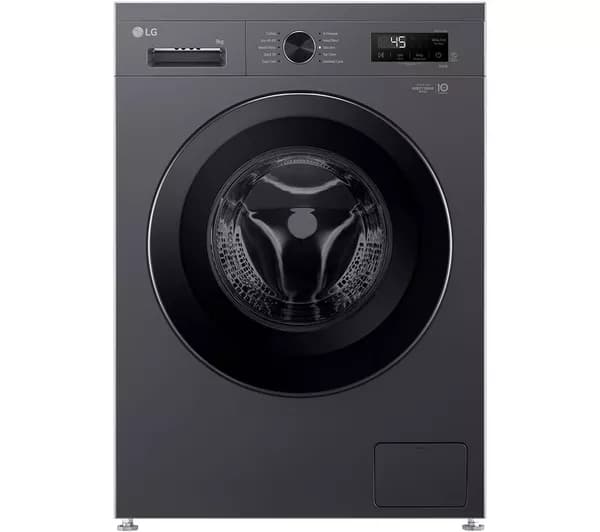 LG X10 Series Direct Drive F4X1009NMK WiFi-enabled 9 kg 1400 Spin Washing Machine - Slate Grey