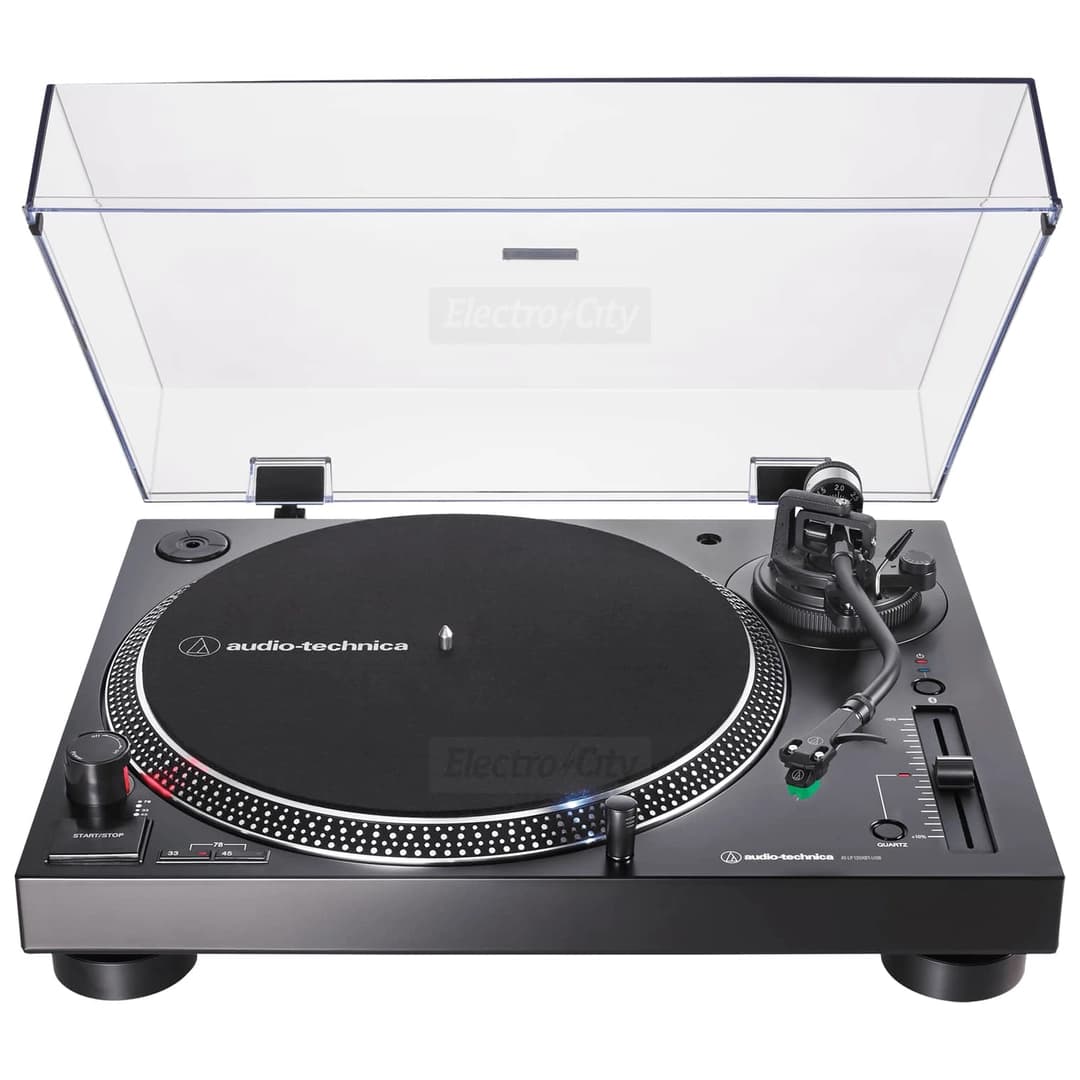 Audio-Technica LP120XBT Direct Drive Manual Bluetooth Turntable | Black