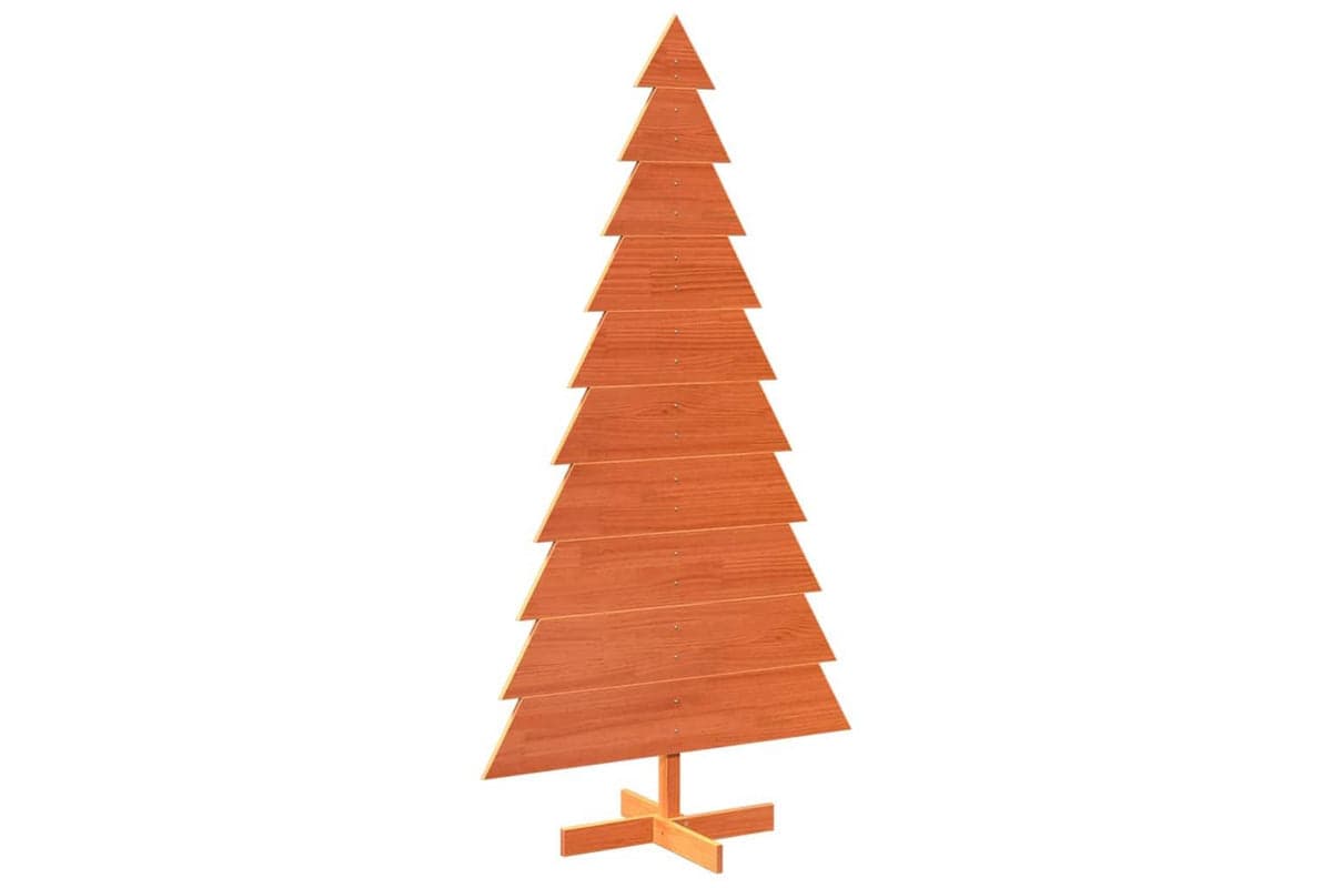 Vidaxl Wooden Christmas Tree For Decoration Wax Brown 180 Cm