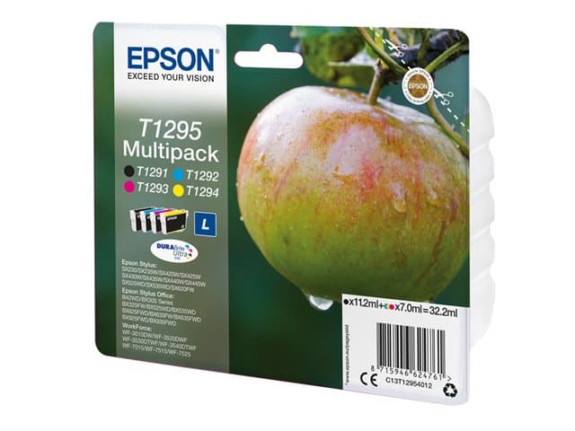 EPSON - T1295 Multipack - 4-pack - L size - black, yellow, cyan, magenta - original - ink cartridge