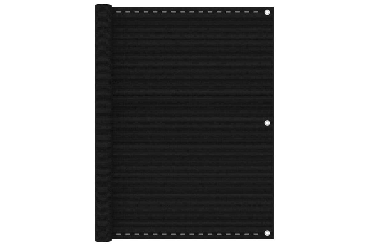vidaXL 311037 Balcony Screen Black 120x400cm Hdpe
