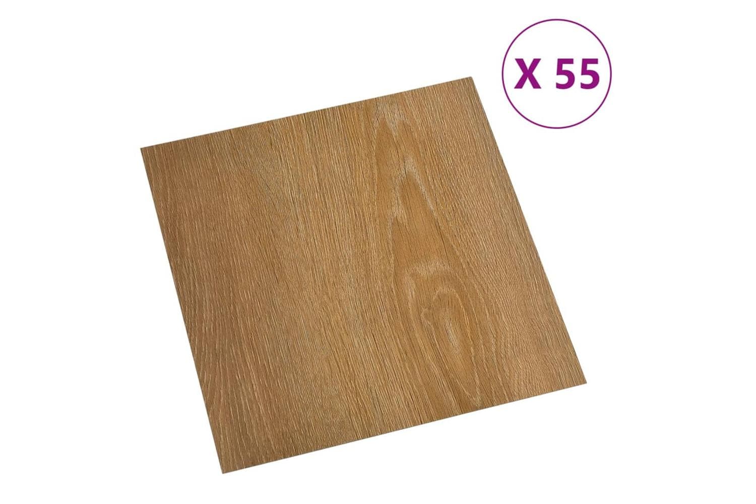 Vidaxl Self-adhesive Flooring Planks 55 Pcs Pvc 5.11 Sq M Brown