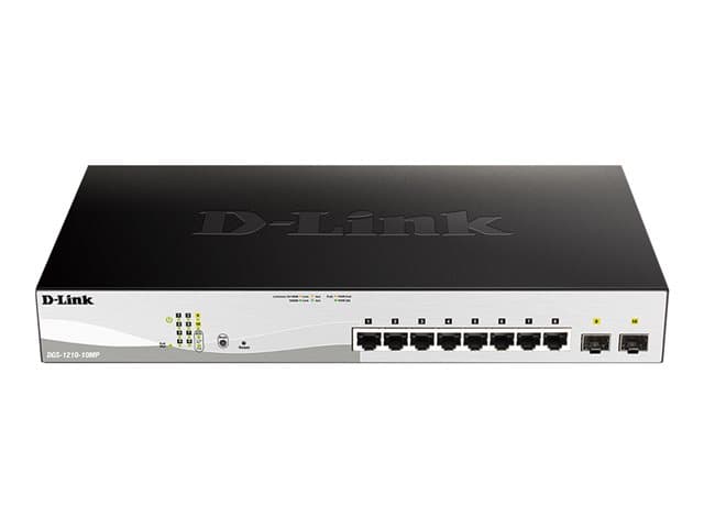 D-LINK - Web Smart DGS-1210-10MP - switch - 8 ports - smart