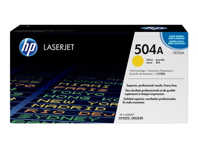 HP - 504A - yellow - original - LaserJet - toner cartridge (CE252A)
