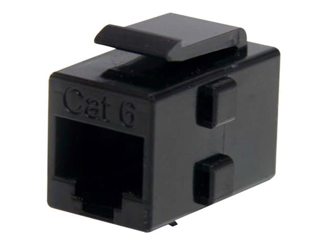 STARTECH.COM - Startech Cat 6 RJ45 Keystone Jack Network Coupler - F/F (C6KEYCOUPLER) - network coupler - black