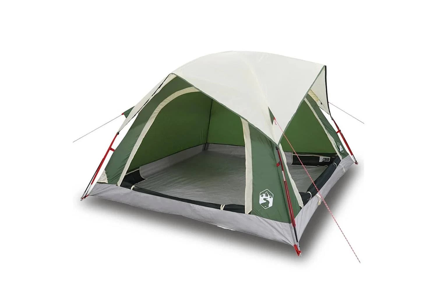 Vidaxl Camping Tent Cabin 4-person Green Waterproof