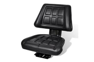 Vidaxl 210156 Tractor Seat With Backrest Black