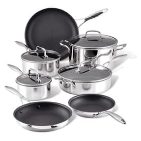 Scratch Defense Stainless Steel Seven-Piece Pan Set