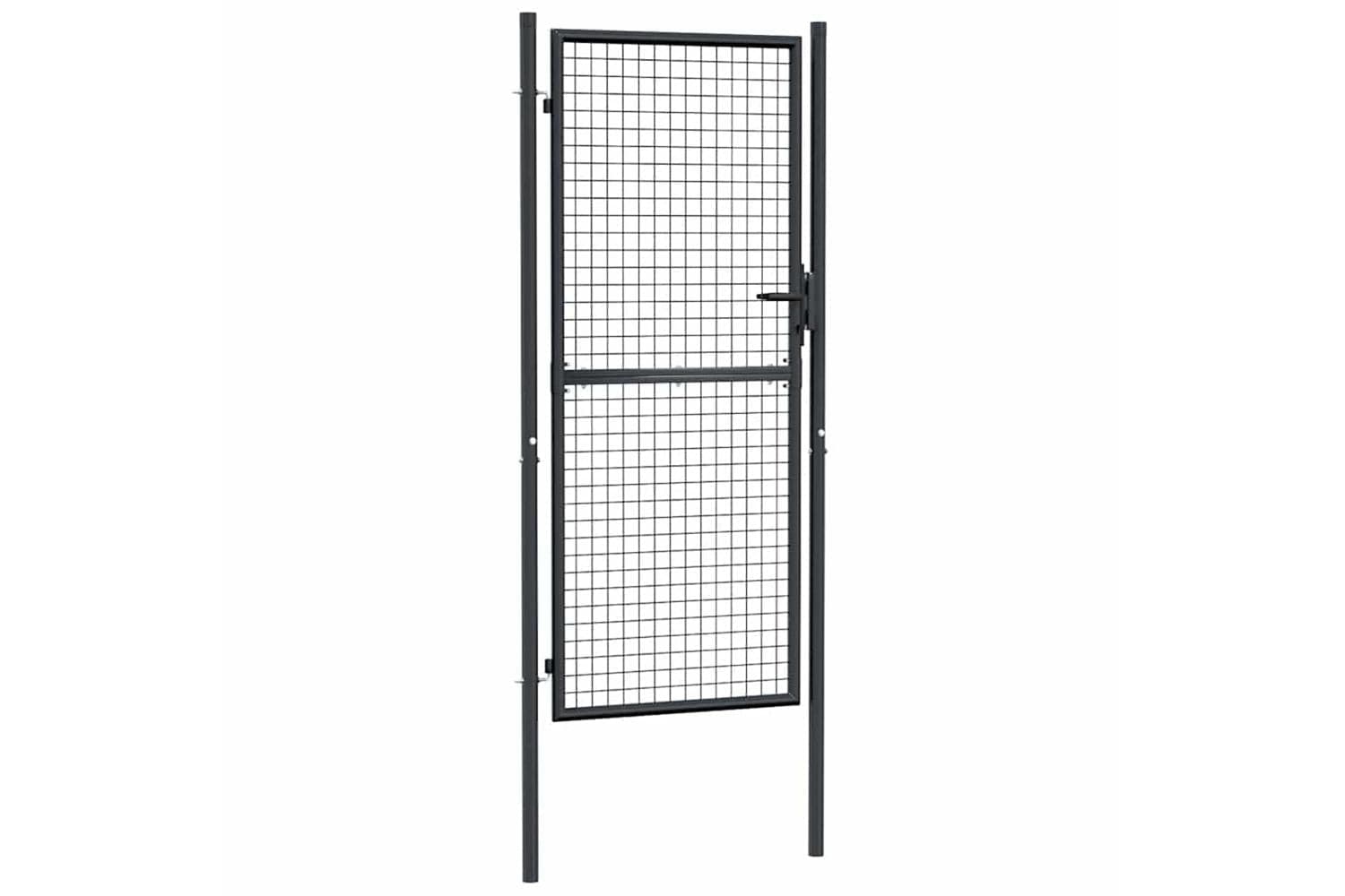 vidaXL 145775 Mesh Garden Gate Galvanised Steel 100x250cm Grey