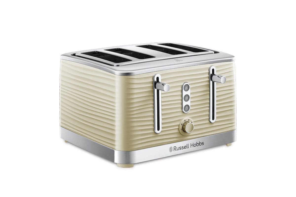 Russell Hobbs Inspire 4 Slice Toaster | 24384 | Cream