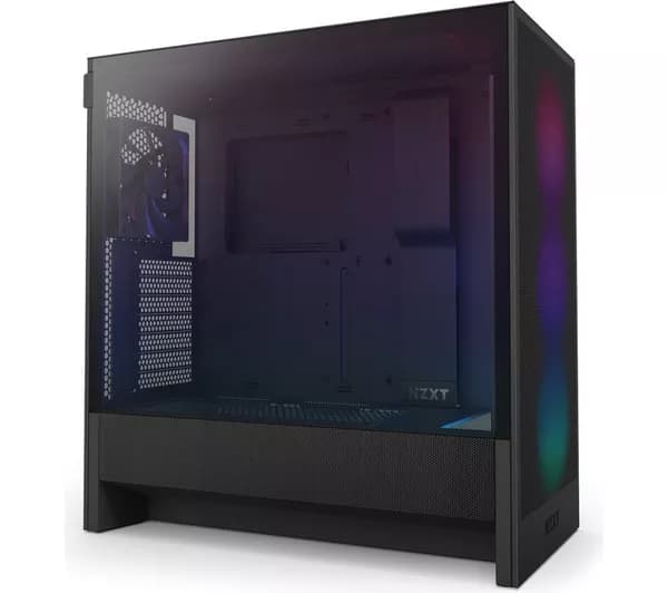 NZXT H5 Flow RGB ATX Mid-Tower PC Case - Black