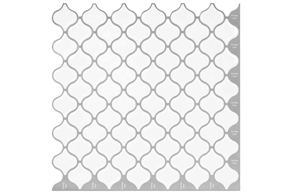 Vidaxl Lanturn Tile 10 Pcs White 27 X 27 Cm Polyurethane And Pet