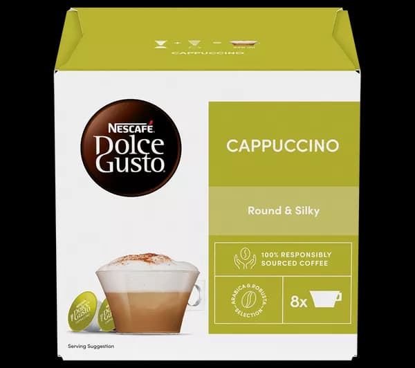 NESCAFE Dolce Gusto Cappuccino Coffee Pods - 8 Servings