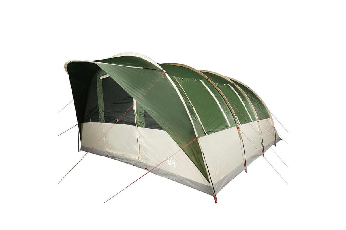 Vidaxl Family Tent Tunnel 7-person Green Waterproof