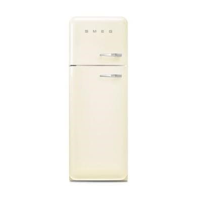 Refurbished Smeg 294 Litre Fifties Style Left Hand Hinge 70/30 Fridge Freezer - Cream