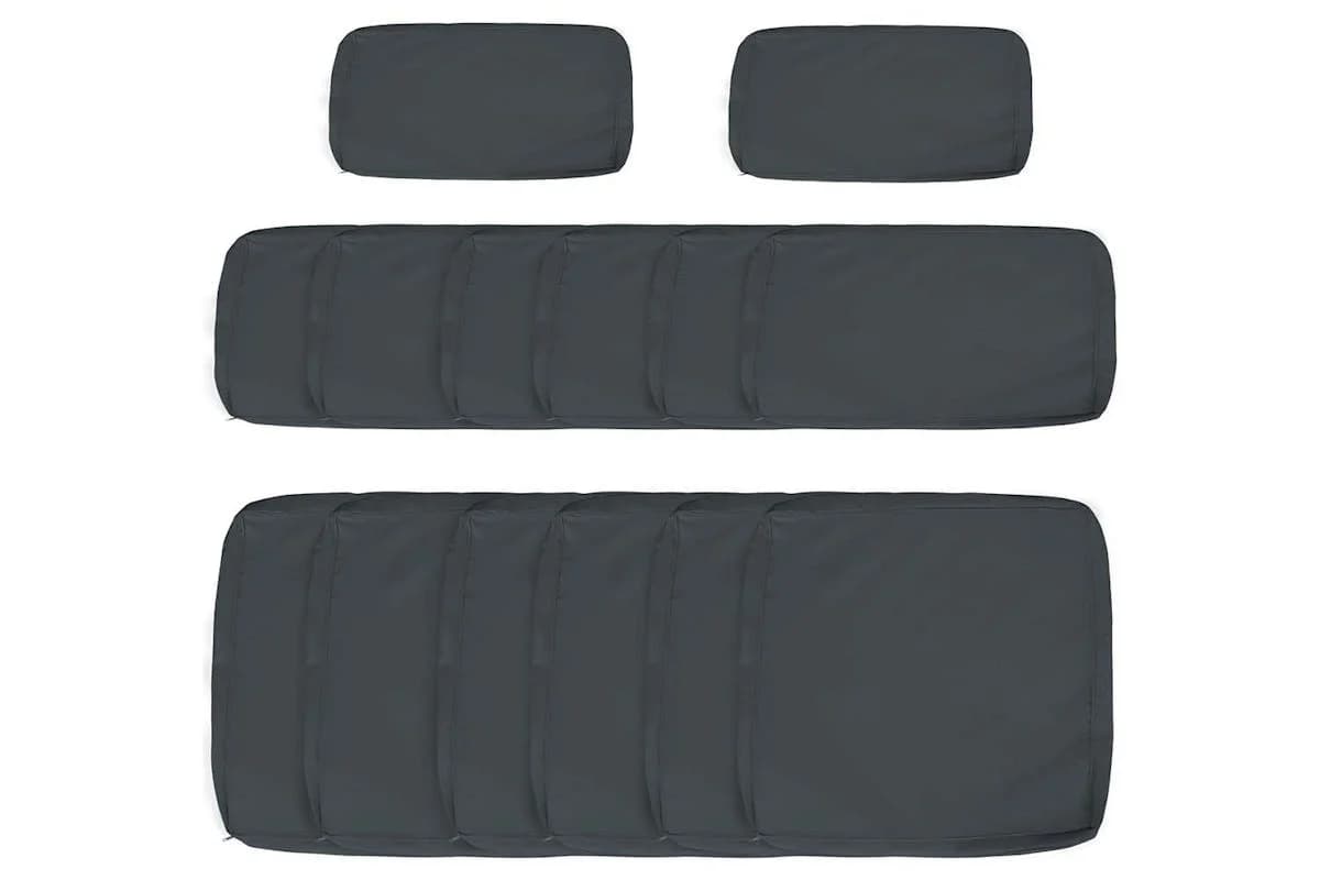Outsunny Outdoor Garden Sofa Cushion Cover | Dark Grey