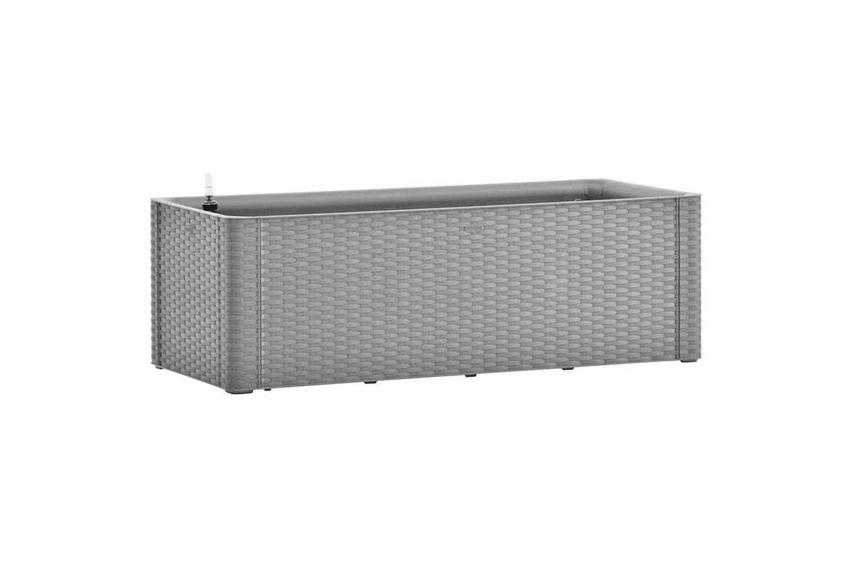 vidaXL 317576 Garden Raised Bed With Self Watering System Grey 100x43x33cm