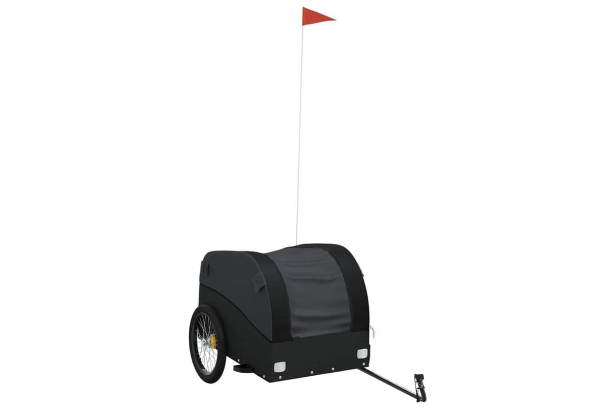 Vidaxl Bike Trailer Black 45 Kg Iron