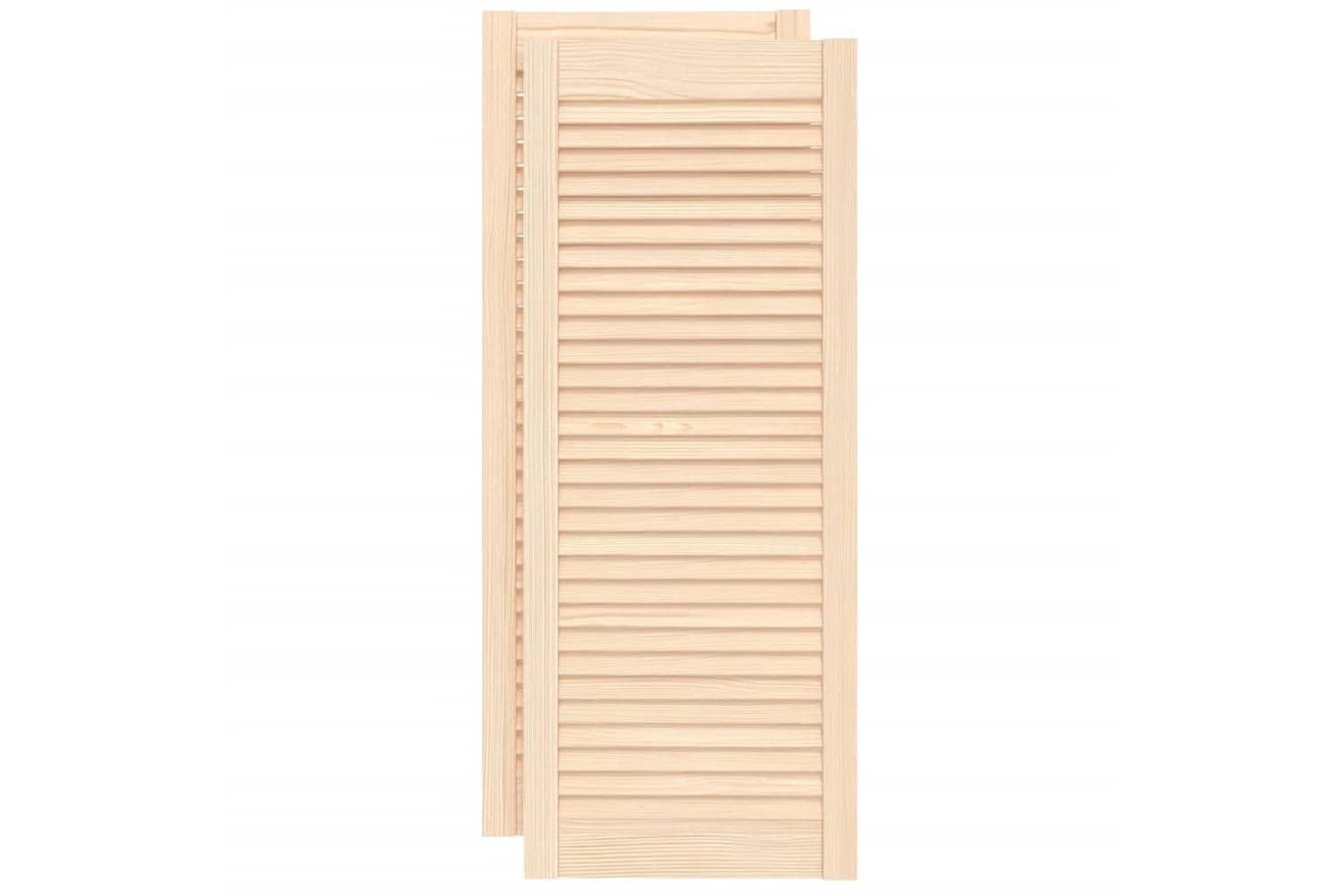 Vidaxl 151134 Louvred Doors 2 Pcs Solid Pine Wood 99.3x39.4cm