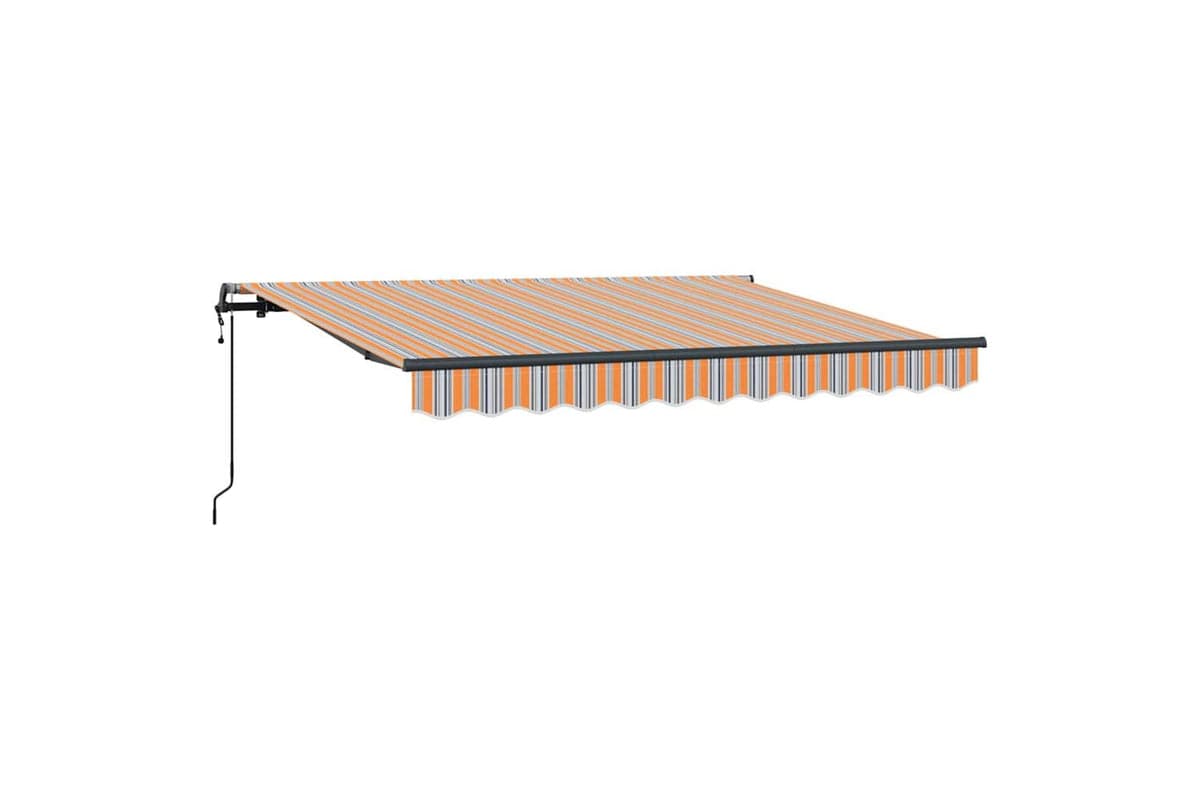 Vidaxl Retractable Awning Multicolour Stripe 250 X 200 Cm