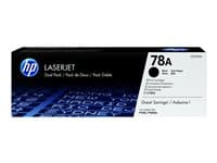 HP - 78A - 2-pack - black - original - LaserJet - toner cartridge (CE278AD)