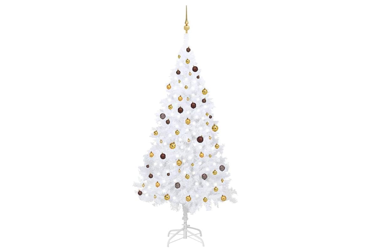 Vidaxl Artificial Christmas Trees With 1 Led White 240 X 125 Cm