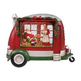 Musical Santa's Camper Figurine