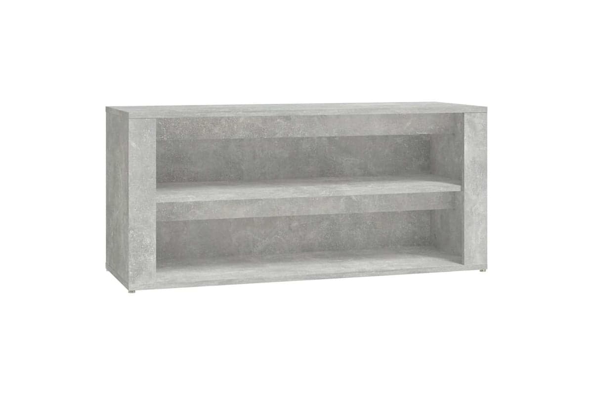 vidaXL 816908 Shoe Rack Concrete Grey 100x35x45cm Engineered Wood
