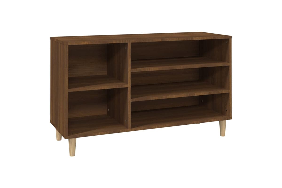 vidaXL 819747 Shoe Cabinet Brown Oak 102x36x60cm Engineered Wood