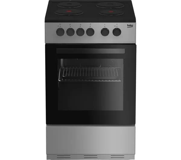 BEKO KS530S 50 cm Electric Solid Plate Cooker - Silver
